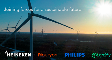 Philips, HEINEKEN, Nouryon y Signify forman un consorcio para un parque eólico en Finlandia