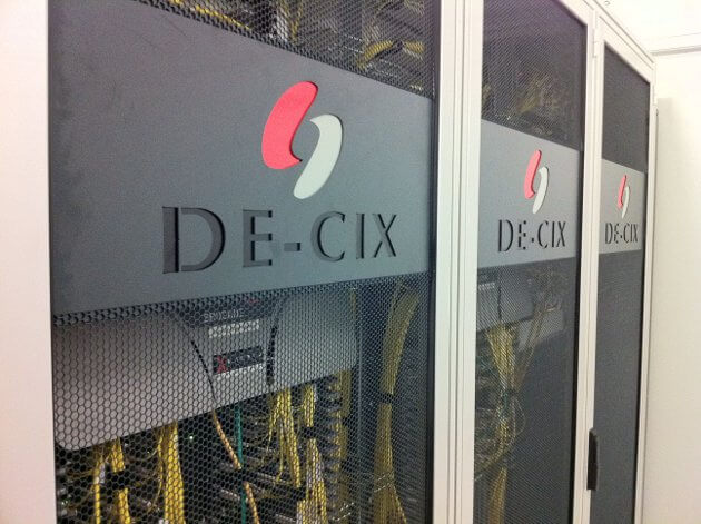 Centro de datos de DE-CIX en Alemania.