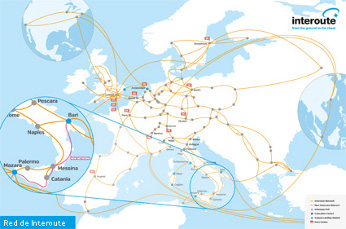 red de fibra de Interoute